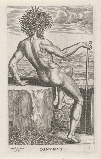 Dio del fiume Danubio da Philips Galle