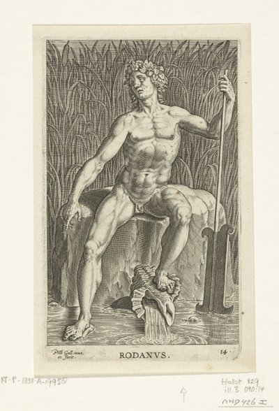 Dio del fiume Rodano da Philips Galle