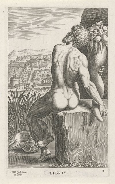 Dio del fiume Tevere da Philips Galle