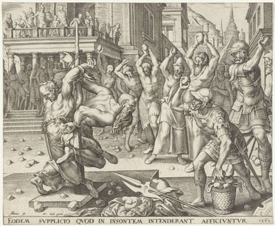 Lapidazione degli anziani (Storia di Susanna) da Philips Galle