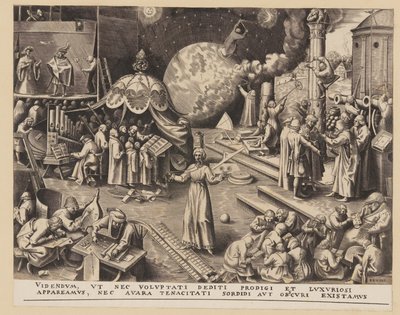 Temperanza, da Le sette virtù da Philips Galle