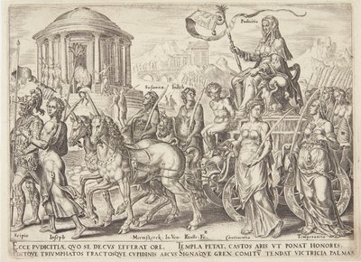 Il trionfo della castità da Philips Galle
