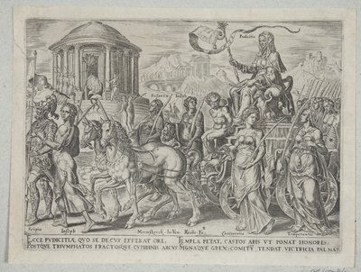 Il trionfo della castità da Philips Galle