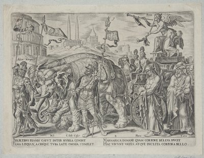 Il trionfo della fama da Philips Galle
