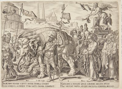 Il trionfo della fama da Philips Galle