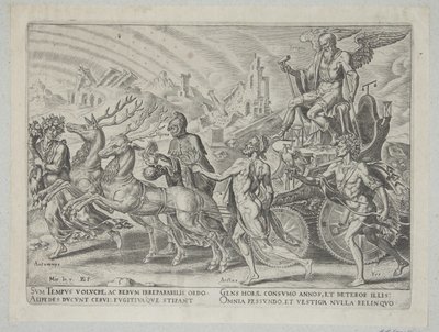 Il trionfo del tempo da Philips Galle
