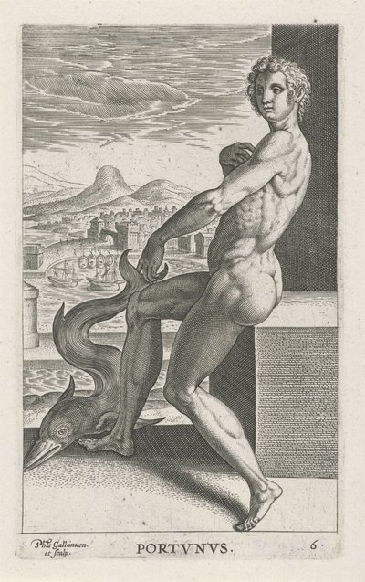 Dio del mare Portunus da Philips Galle