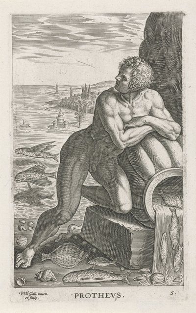 Dio del mare Proteo da Philips Galle