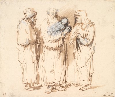 Gioacchino con il piccolo Cristo, Anna e una terza figura da Philips Koninck