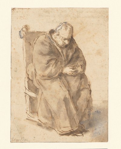 Joost van den Vondel, seduto da Philips Koninck
