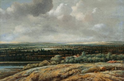 Paesaggio panoramico con città sullo sfondo da Philips Koninck