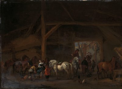 Una stalla da Philips Wouwerman