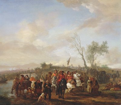 Un esercito in marcia da Philips Wouwerman