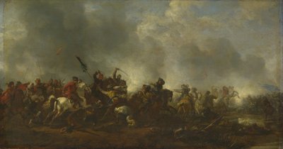 Cavalleria che attacca la fanteria, 1656-1668 da Philips Wouwerman