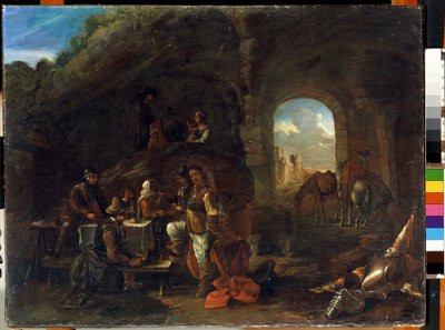 Scena di taverna da Philips Wouwermans or Wouvermans