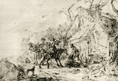 Sosta alla taverna da Philips Wouwerman