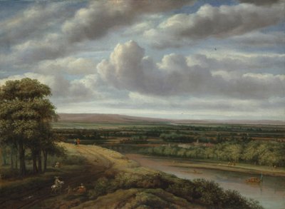 Un ampio paesaggio boscoso, 1670s da Phillips de Koninck