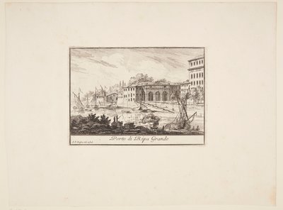 Danese: Il porto di Ripo Grande da Philothée Francois Duflos
