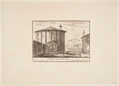 Danese: Tempio della dea Vesta. 1. Tempio della Fortuna Virile da Philothée Francois Duflos