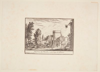 Italian: Sepolcro di Metella o sia Capo di Bove da Philothée Francois Duflos