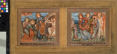 La Resurrezione: Perché cercate il Vivente tra i morti; In quei giorni Maria si alzò in fretta e fuggì nella regione montuosa da Phoebe Anna Traquair