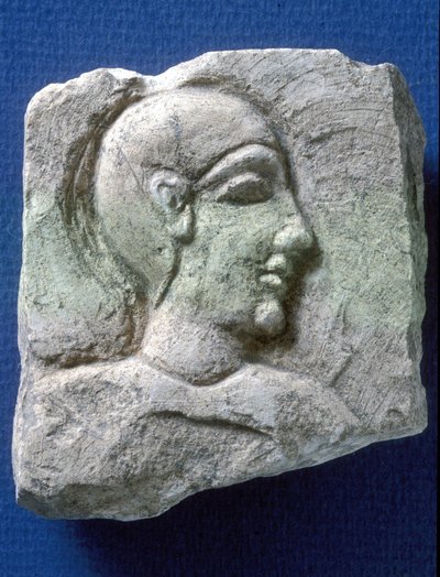 Rilievo di un nobile, Tel Dor (calcare) da Phoenician Phoenician