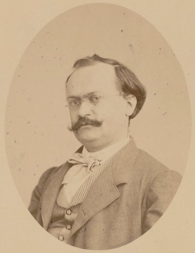 Ritratto del compositore Charles Lecocq, 1866 da Photo studio A. Legras.