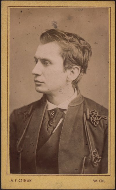 Leopold von Sacher-Masoch da Photo studio Adolf F. Czihak.