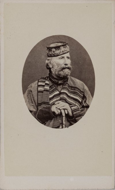 Ritratto di Giuseppe Garibaldi 1807-1882 da Photo studio Alessandro Pavia.