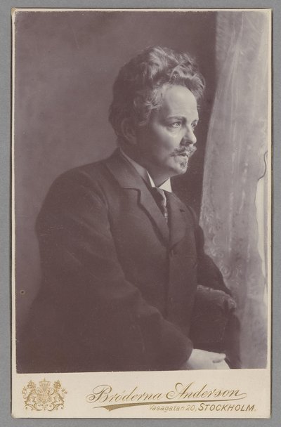 August Strindberg da Photo studio Andersson Bros.