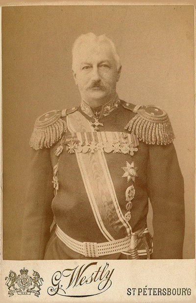 Generale Konstantin Pavlovich Prezhbyano da Photo studio E. Westly and Co.