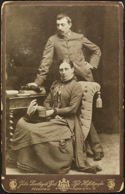 Ritratto di Mette e Paul Gauguin da Photo studio Julie Laurberg and Franziska