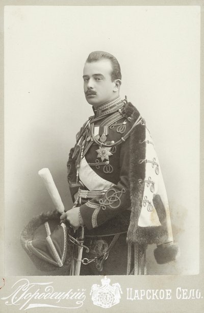 Granduca Boris Vladimirovich di Russia, c. 1900 da Photo studio L. Gorodetsky.