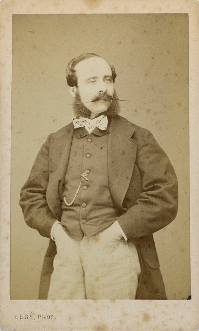 Ritratto del violinista e compositore Adolphe Blanc da Photo studio Legé and Bergeron.