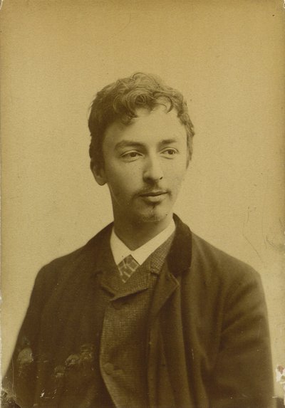Ritratto di Vilhelm Hammershøi da Photo studio Müller and Co..