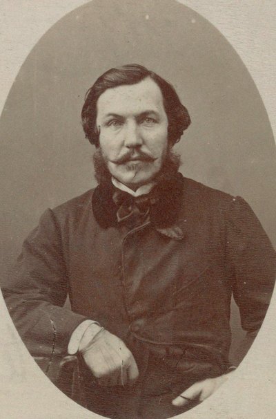 Ritratto del pianista e compositore Alfred Quidant, 1815-1893 da Photo studio Nadar.