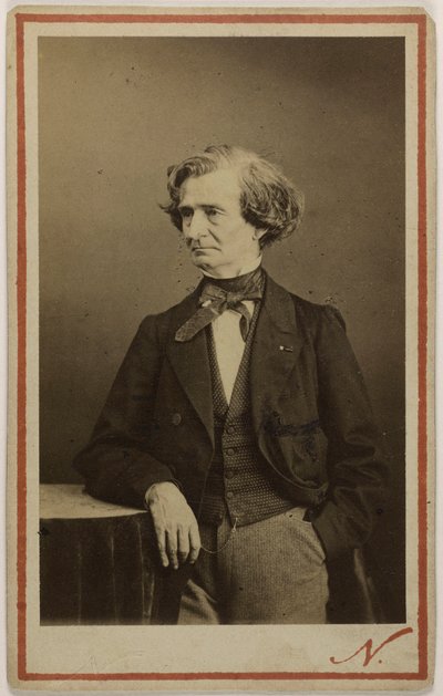 Ritratto del compositore Hector Berlioz 1803-1869 da Photo studio Nadar.