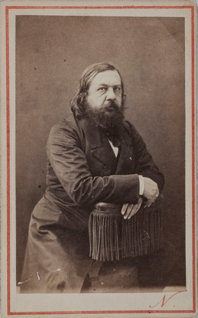 Ritratto del poeta Théophile Gautier da Photo studio Nadar.
