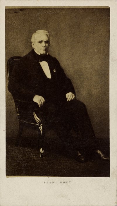 Ritratto del drammaturgo e librettista Eugène Scribe 1791-1861, 1860-1861 da Photo studio Paul Émile Pesme.