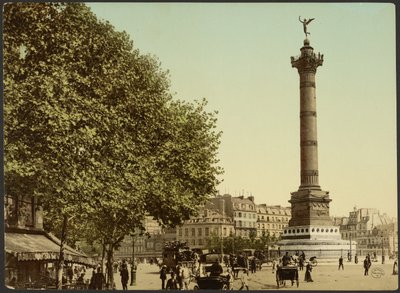 [Colonne de Juillet, Place de la Bastille, Parigi, Francia]. da Photochrom Zürich
