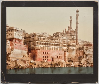 India. Benares. Moschea di Aurangzeb, da una foto del Dr. Kurt Boeck da Photoglob Co. (Zurich, active c. 1890 1910)
