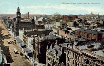Elizabeth Street, con GPO, Melbourne da Photographer Australian