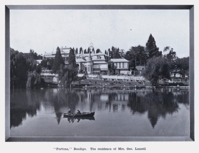 "Fortuna," Bendigo, la residenza della Signora George Lansell da Photographer Australian
