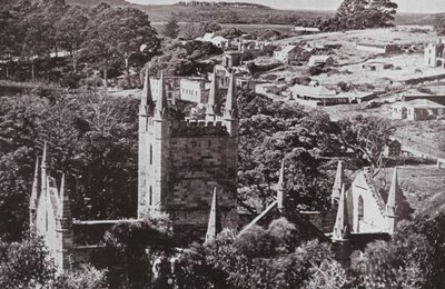 Storico Port Arthur, Tasmania (foto in b/n) da Photographer Australian