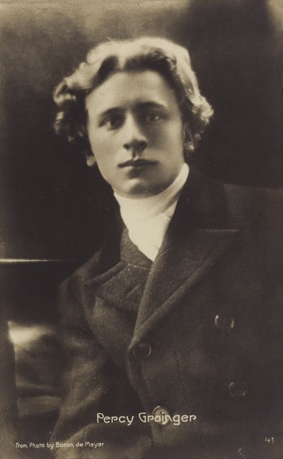 Percy Grainger, compositore, arrangiatore e pianista australiano (1882-1961) (foto b/n) da Photographer Australian