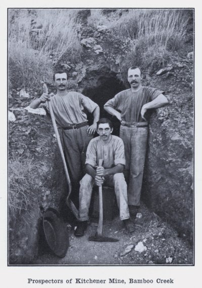 Prospectors della miniera di Kitchener, Bamboo Creek da Photographer Australian
