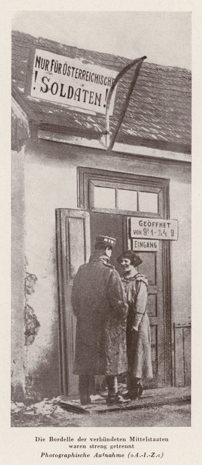 Bordello riservato ai soldati austriaci da Photographer Austrian