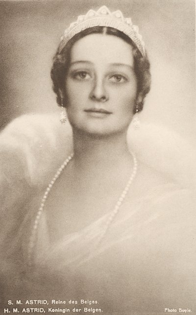 Astrid di Svezia, regina dei belgi, consorte di Leopoldo III del Belgio da Photographer Belgian