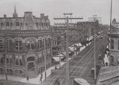 Dundas Street, guardando verso est, Londra, Ontario da Photographer Canadian