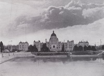 Edifici del Parlamento, Victoria, British Columbia (foto in b/n) da Photographer Canadian
